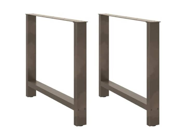 HGDFWRQW Esstischbeine 2er Set 100x72-73 cm Tischkufen Stahl Nivellierfüße für festen Stand im Esszimmer oder Arbeitszimmer, passend für Schreibtischplatten und Küchentische.