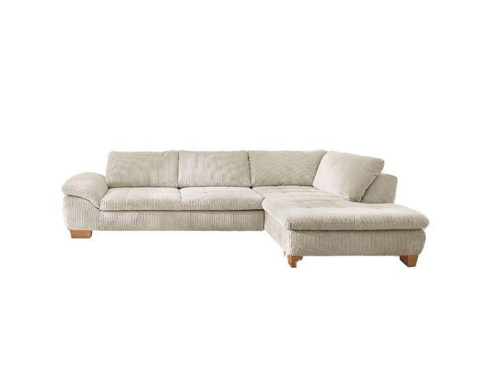 Systempolster Ecksofa 14007 Cord Natur