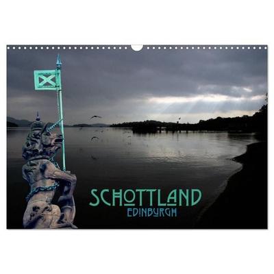 Schottland und Edinburgh (Wandkalender 2027 DIN A3 quer), CALVENDO Monatskalender