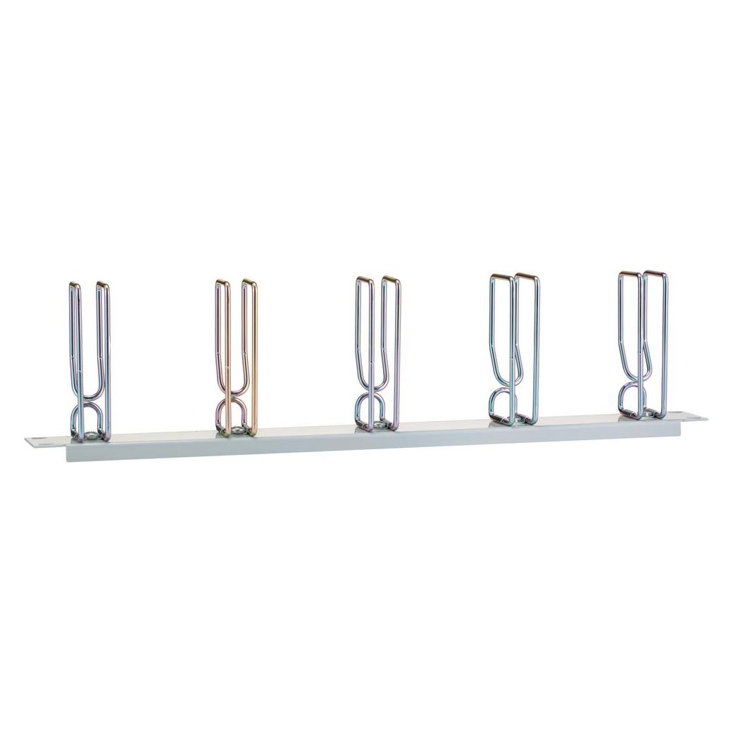 Rittal 1U Cable Manage Panel with steel rings (7257035)