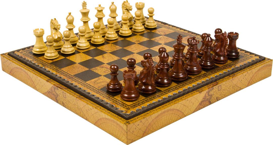 s 3-in-1-Set - Schach, Dame & Backgammon - mit italienischem Stil