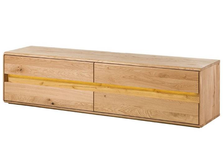 Massivmoebel24 TV-Board CARDIFF Wildeiche Massivholz natur (Massivholz montiert 64 kg CARDIFF #141), Wildeiche 184x43,5x47,5 cm (BxTxH) natur geölt
