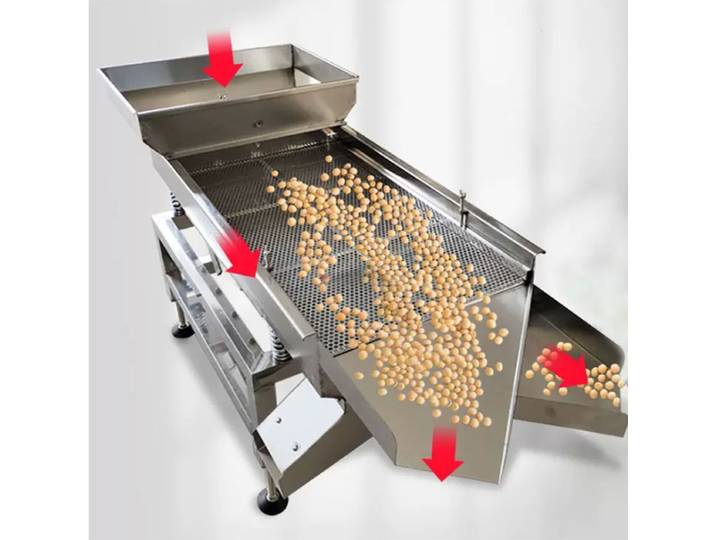 Machine de criblage alimentaire 60×150 cm, tamis vibrant électrique monocouche pour le criblage de grosses particules