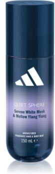 Adidas Vibes Quiet Sphere spray perfumado para corpo e cabelo para mulheres 150 ml. Vibes Quiet Sphere