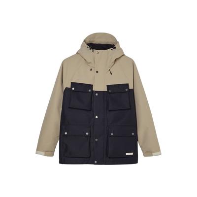 Parka ELEMENT "Forester", Herren, Gr. L, beige (flint schwarz), Obermaterial: 100% Polyester., Jacken Parka