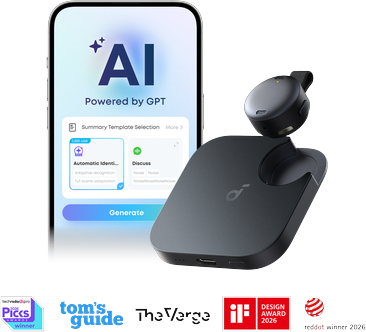 Anker soundcore Work   Coin-Sized Wearable AI Note Taker / Voice Recorder