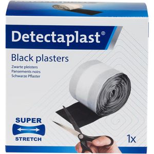 Detectaplast Pflaster Black, 1 Rolle, elastisch, 5m x 6cm