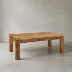 KADIMA DESIGN Rustikaler Couchtisch NAKO: Massivholz, quadratisch, handgefertigt, pflegeleicht.