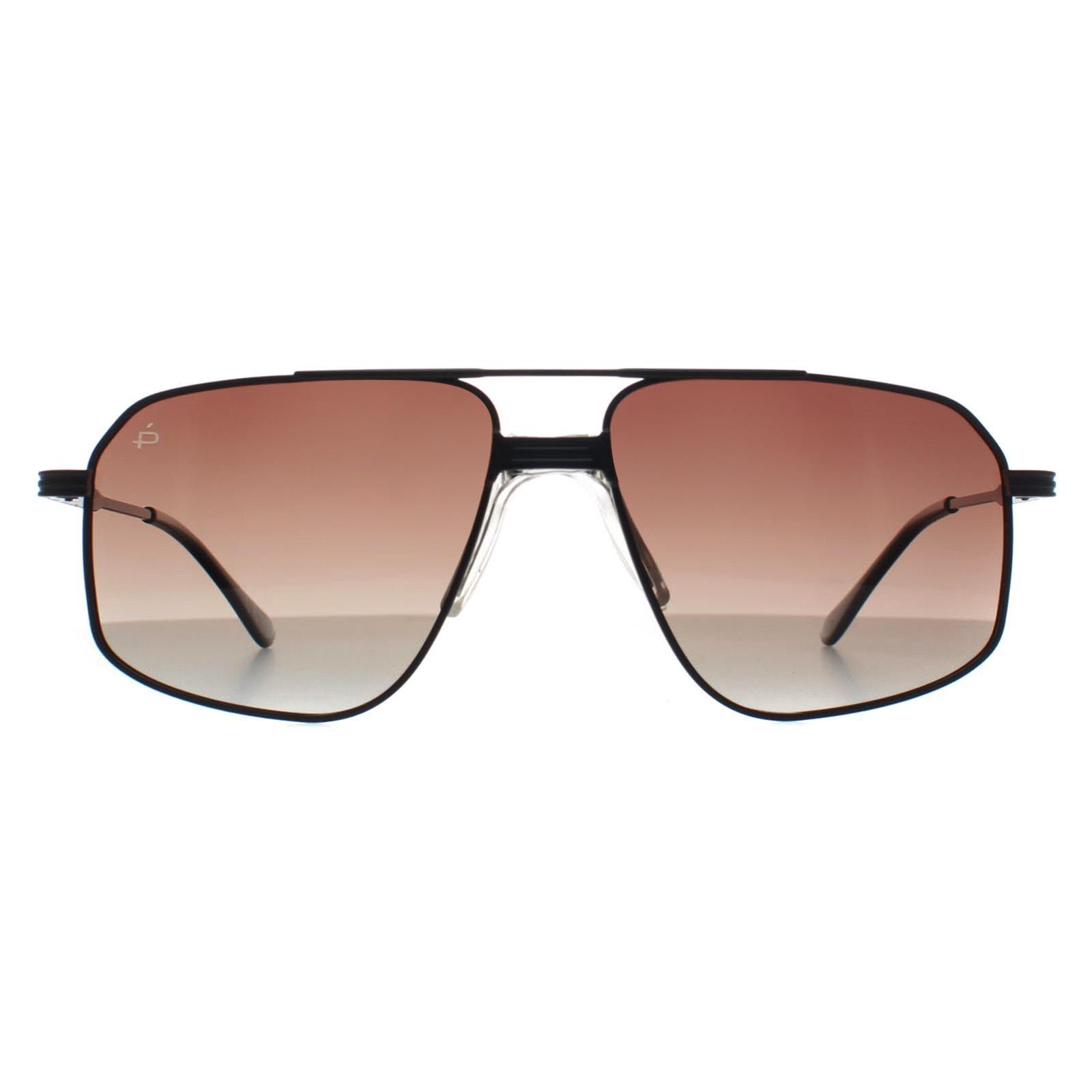 Prive Revaux Aviator Heren Caviar Zwart Bruin Kleurverloop Rico