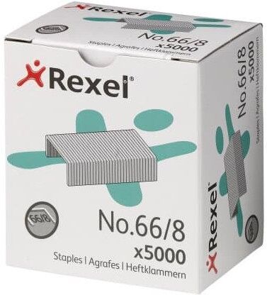 Rexel No. 66/8 Heavy Duty Staples 8mm 40 Sheet Capacity (5000)
