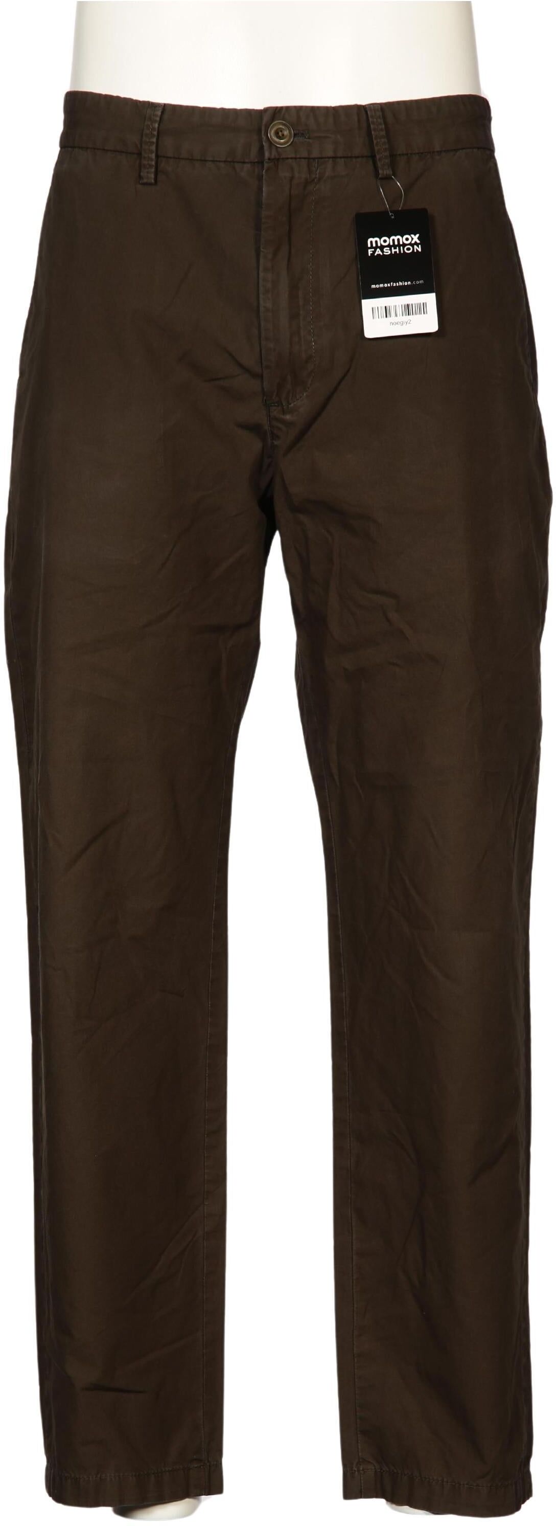 Massimo Dutti Herren Stoffhose, Braun, Gr. W31, Baumwolle - Second Hand