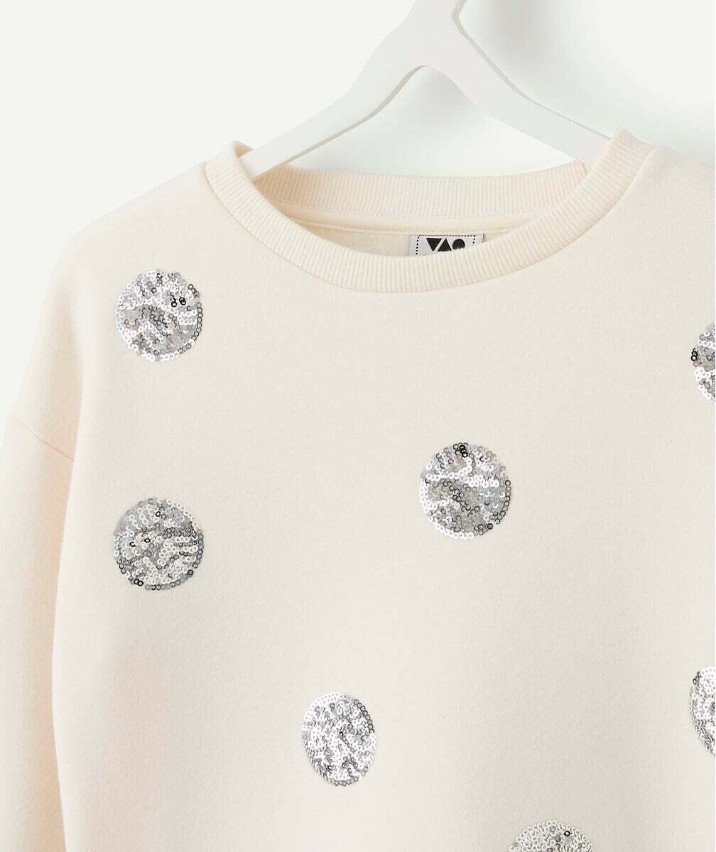 TAPE A L'OEIL Sweat col rond avec sequins devant