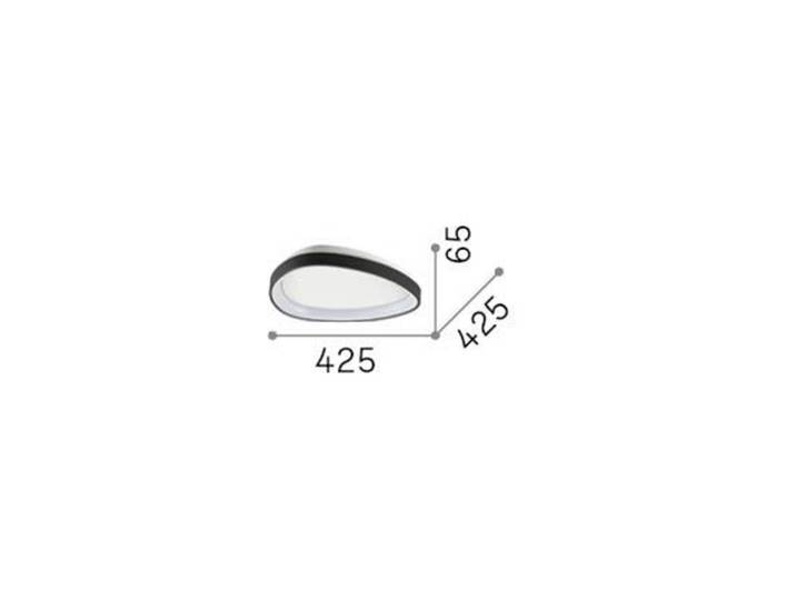 IDEAL LUX LED Deckenleuchte Gemini, schwarz, für Wohn- / Esszimmer, Metall, Modern