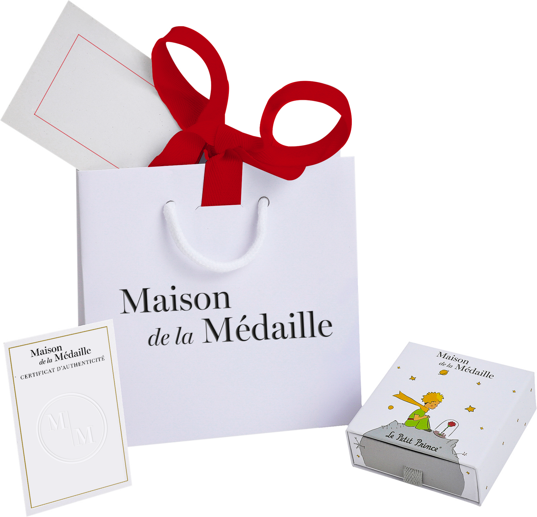 Maison de la Médaille "Médaille Petit Prince ""save the planet"" - Argent massif"