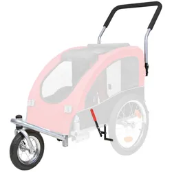 TRIXIE Jogger-Umbausatz für Fahrrad-Anhänger M schwarz/rot (#12815)