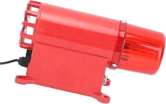 Industrieel Alarm Waarschuwingshoorn Sirene met Verstelbaar Volume 130dB - IP65 Waterdicht - Rood
