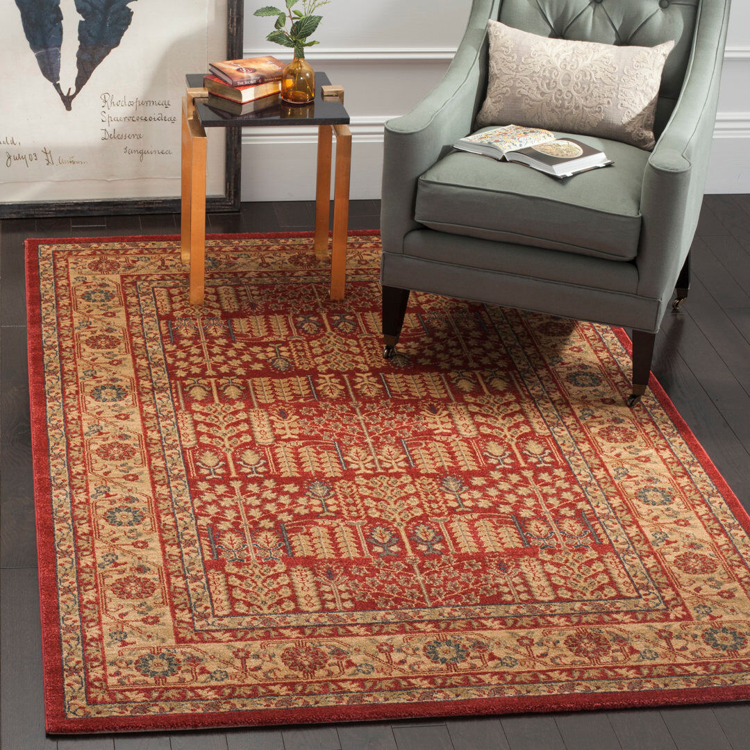 Safavieh Maia Oriental Area Rug Beige;Red Rectangle 122 x 170 cm