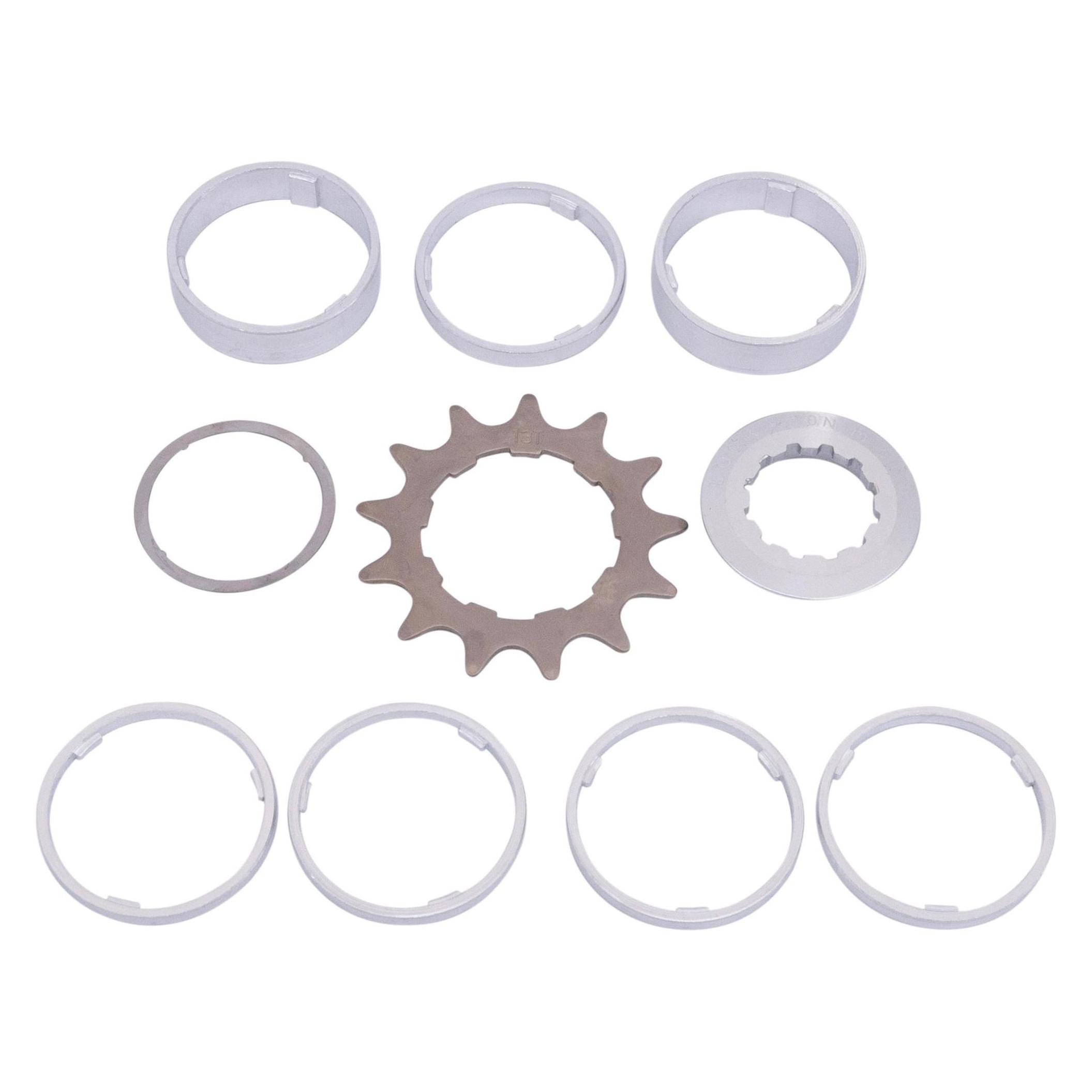 Bike-Parts Single Speed Ritzel Distanzring-Set (1-fach) (02019701)