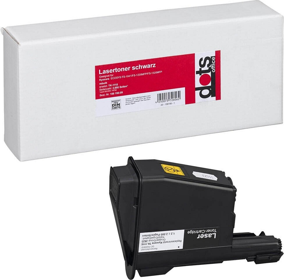 Dots zwarte toner compatibel met Kyocera TK-1115