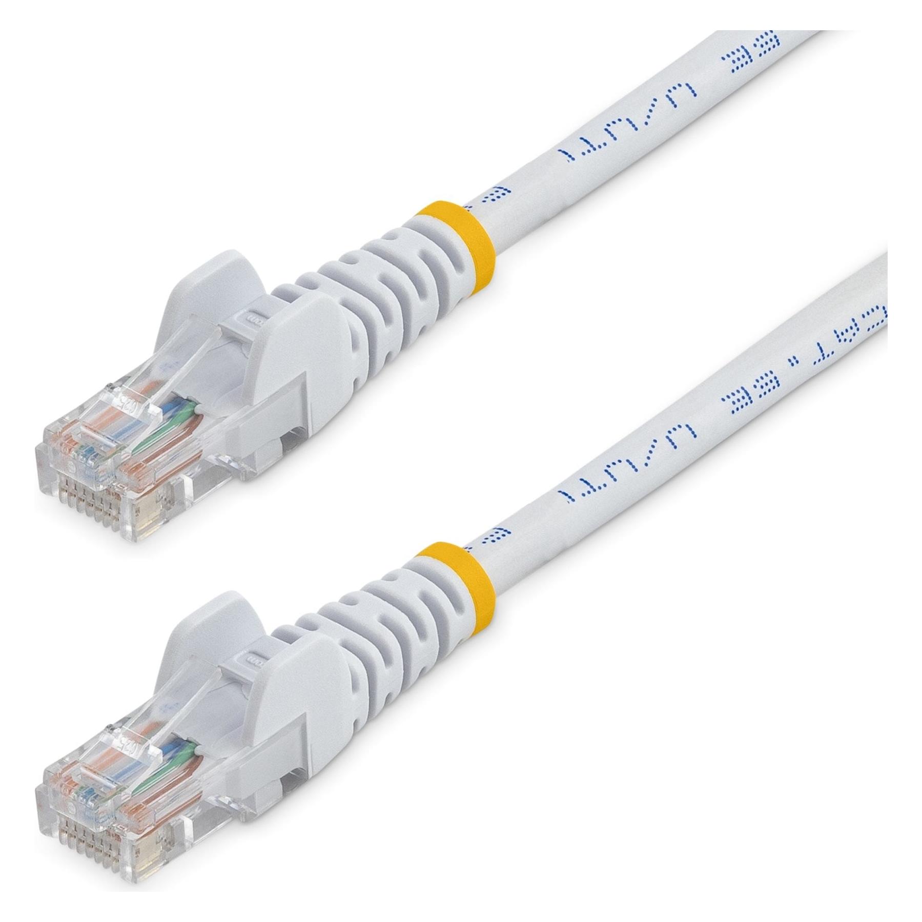 StarTech 1m Cat5e RJ45 UTP Netzwerkkabel Snagless - Cat 5e Patchkabel - Weiss - Stecker / Stecker (U/UTP, CAT5e, 1 m) (45PAT1MWH)