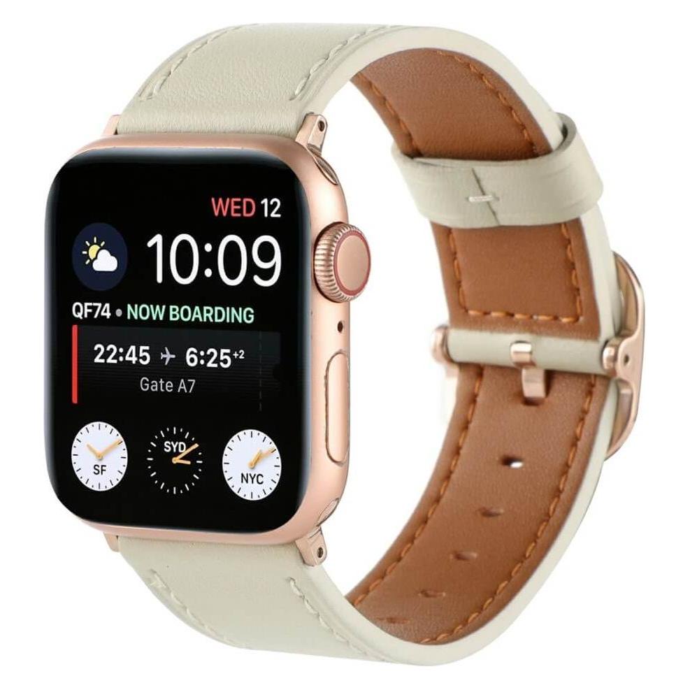 Cover-Discount Apple Watch 44/45/46/49mm - Ersatzband Armband Leder (Leder) (49737166)