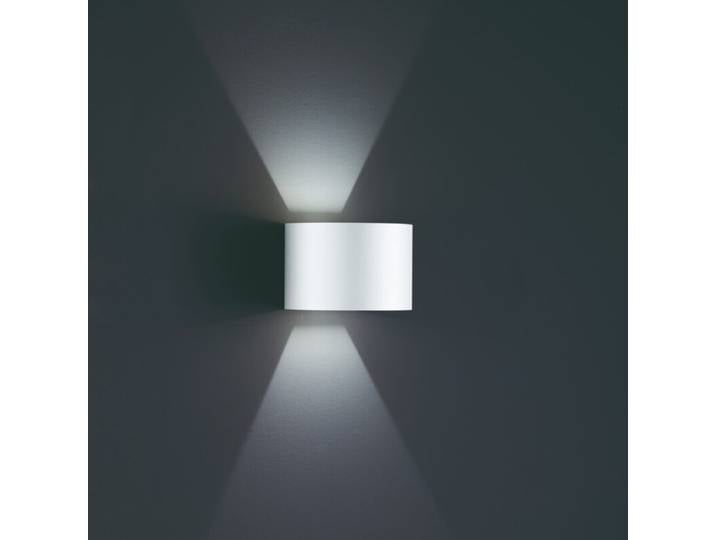 Helestra Wandaußenleuchte Siri 44-R - Weiß matt Clean, Minimal