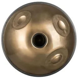 Sela Handpan SEHP330 Harmony D-Kurd mit Pflegemittel (Handpan), Perkussion, Gold