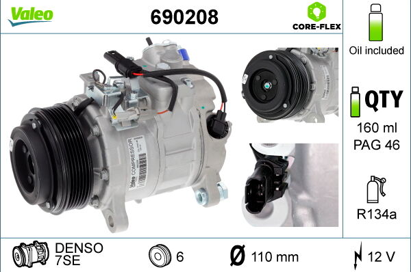 Valeo Kompressor, Klimaanlage 690208 Für Bmw