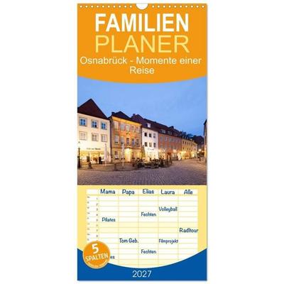 Familienplaner 2027 - Osnabrück - Momente einer Reise mit 5 Spalten (Wandkalender, 21 x 45 cm) CALVENDO