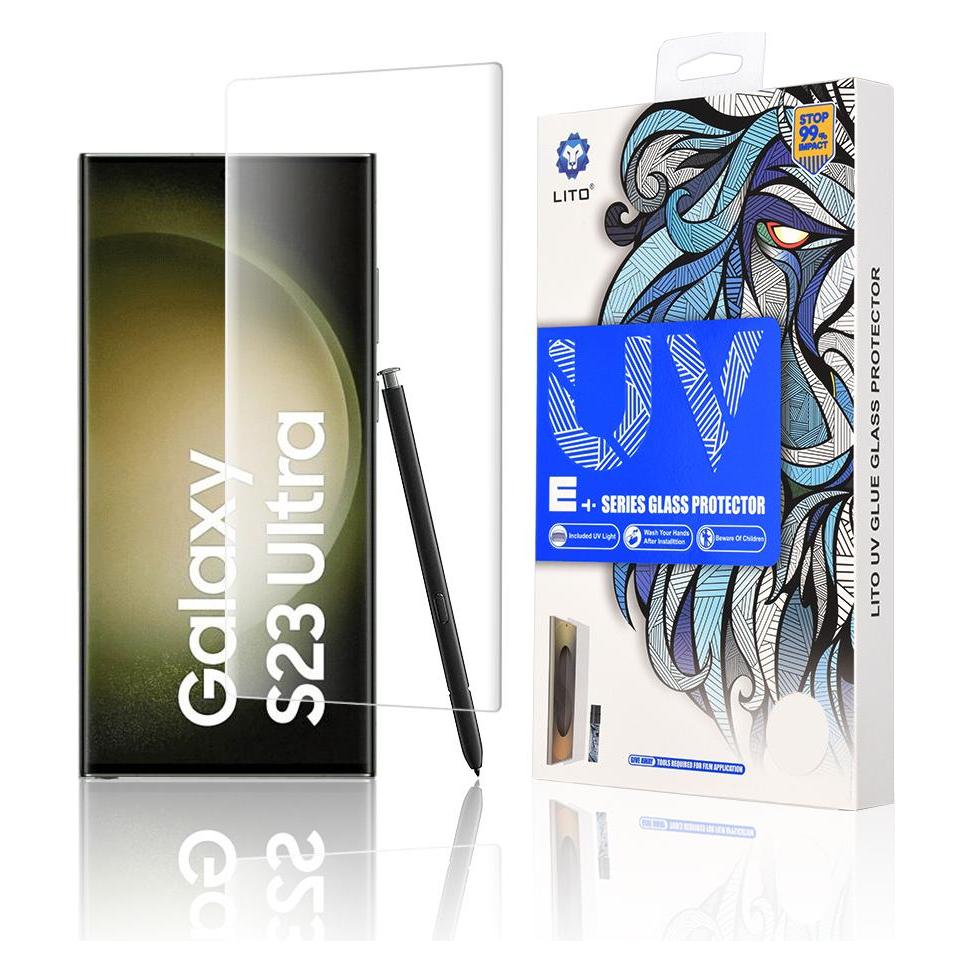 Lito - 3D UV Glass - Samsung Galaxy S23 Ultra - Clear (Samsung Galaxy S23 Ultra) (56342631)