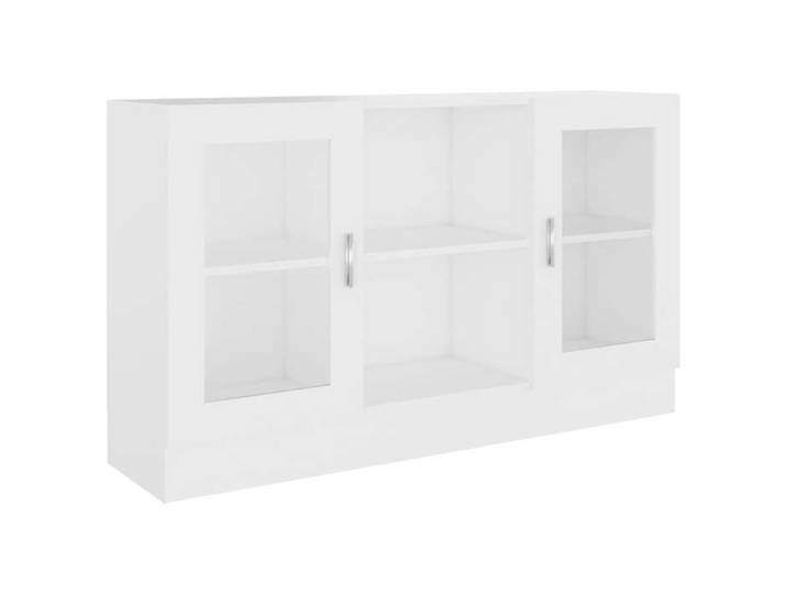 NOUVEAU Placard de rangement - Armoire à vitrine - blanc - 120x30 5x70cm - Bois d'ingénierie 78690
