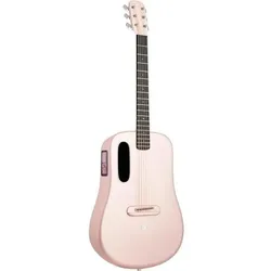 Lava Music Gitarre ME 4 38 Zoll Pink mit Ladestation (Akustik Gitarre, Airsonic Kohlefaser-Verbundstoff), Gitarre, Pink