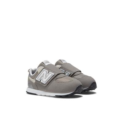 Sneaker NEW BALANCE "NW574", Mädchen, Gr. 23,5, grau (mittelgrau), Synthetik, Schuhe Sneaker, mit Klettverschluss