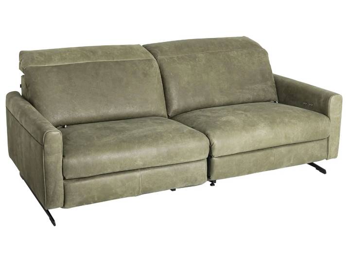 Sofa Valeria Rom / Farbe: Olive / Bezugsmaterial: Leder