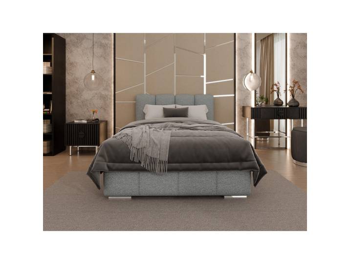 Homesy Polsterbett Zaira 120x200cm – Elegantes Polsterbett für modernen Wohnstil, Zonierte Multi-Taschen-Federkern (24cm), Blaugrau, Holz, Mode, 120x200 cm, Schlafzimmer, Betten, Polsterbetten