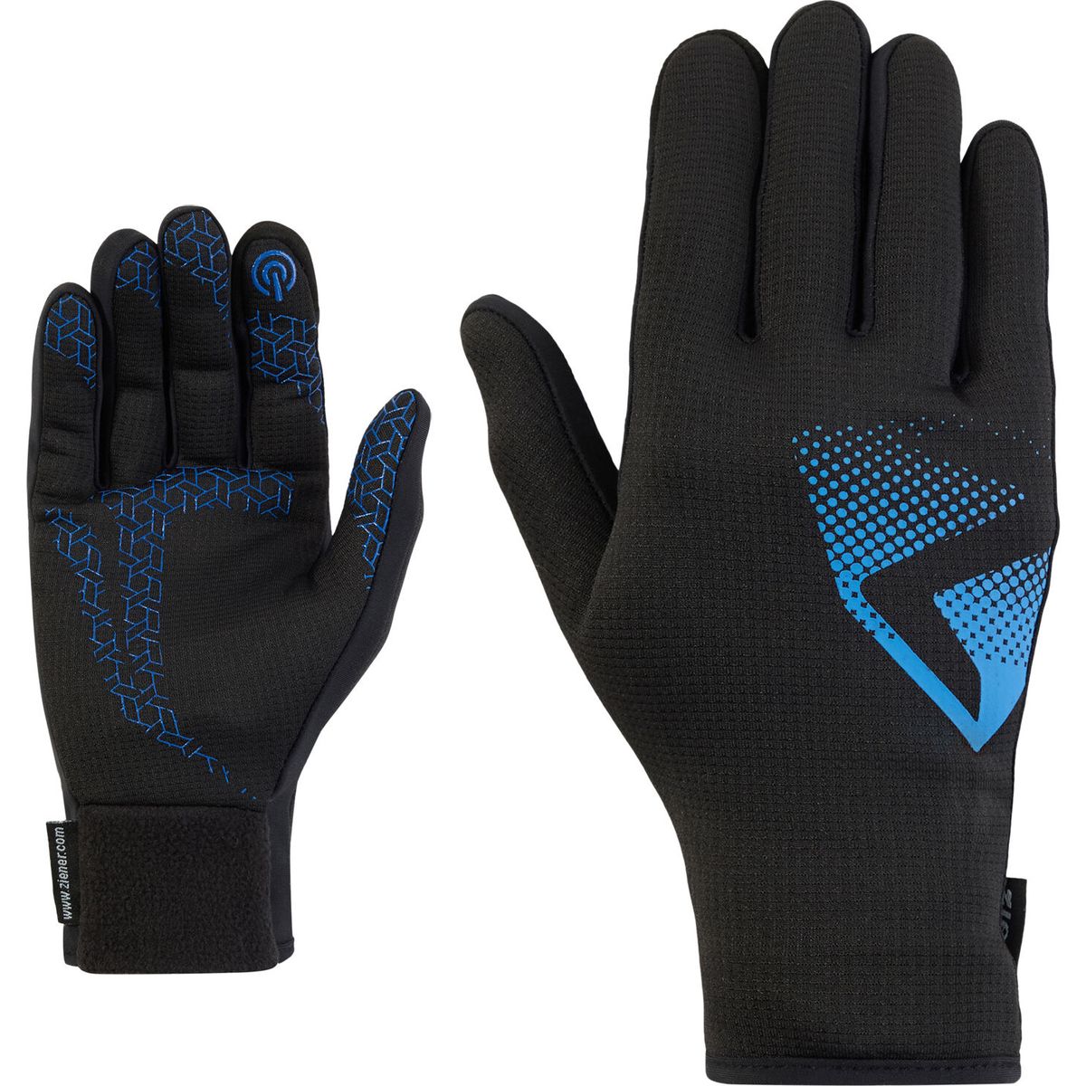 Ziener Ickoso-z Touch Glove Unisex black.cobalt blue (12461) 9,5 117035-12461-9,5