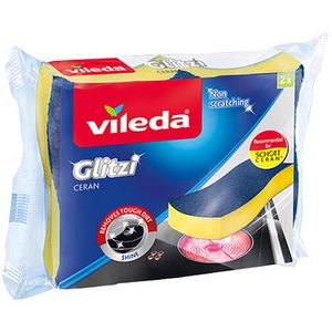 Vileda Spülschwamm Glitzi 129710, mit Scheuerseite, 2 Stück