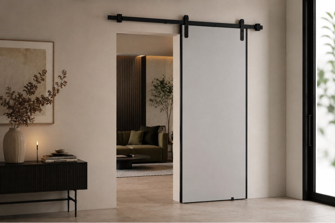 Brayden Studio Door Light Grey 106cm x 205cm