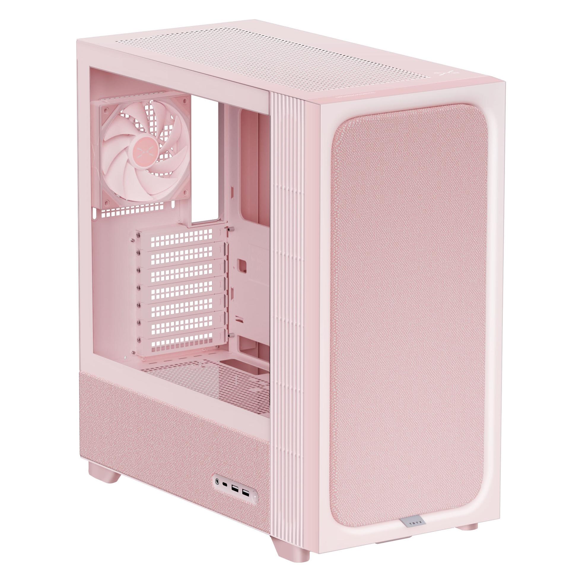 TRYX FLOVA F50 Midi-Tower - pink (ATX, mATX, Mini-ITX) (C-F500F-FM1E-G0Q)
