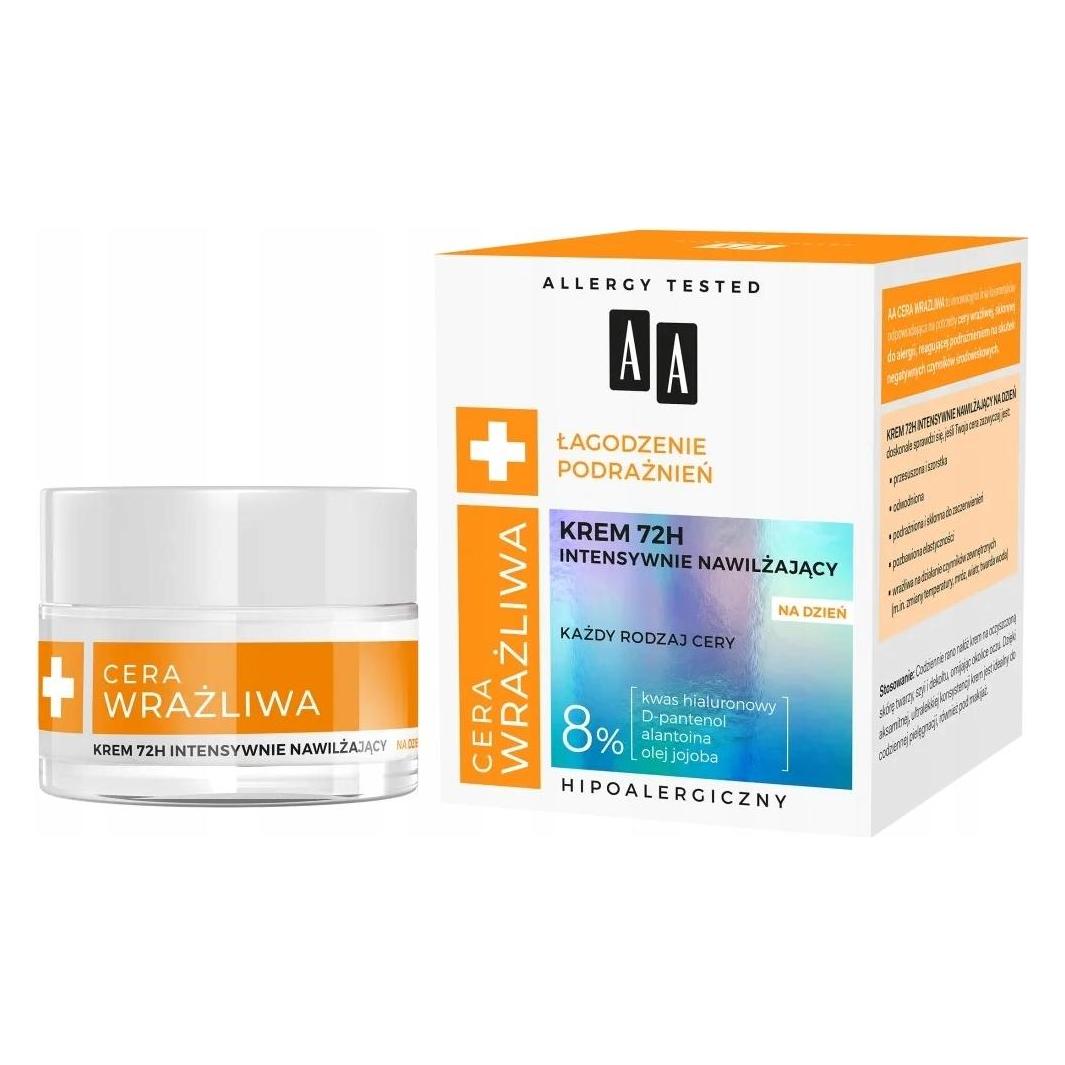 AA Sensitive Skin Soothing Irritations 72H Intensely Moisturizing Day Cream For All Skin Types 50Ml (50 ml, Tagescreme) (35586375)