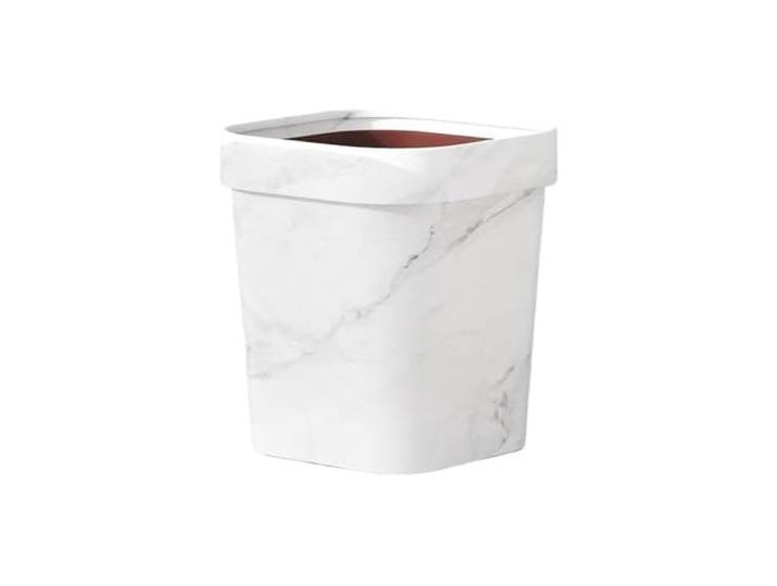 YUHANXINHESHE Mülleimer for Schlafzimmer, offener Papierkorb for Zimmer, Büro, Wohnzimmer, kleines Badezimmer, Mülleimer(White,Large)