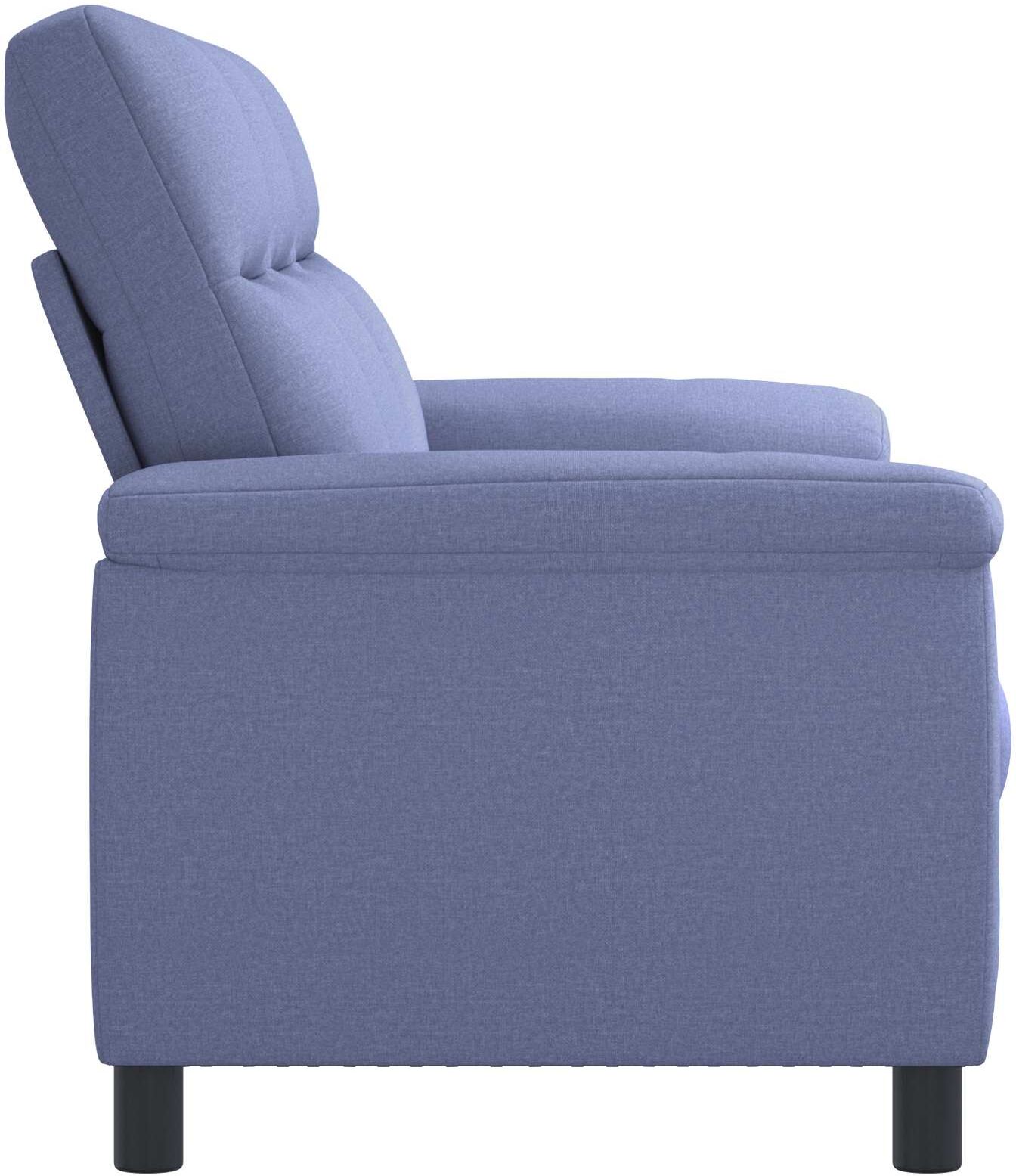 vidaXL Canapé Bleu denim 214 x 90 x 95 cm Tissu
