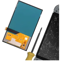 Clappio Nintendo Switch Ersatzdisplay (Switch), Weiteres Gaming Zubehör, Schwarz