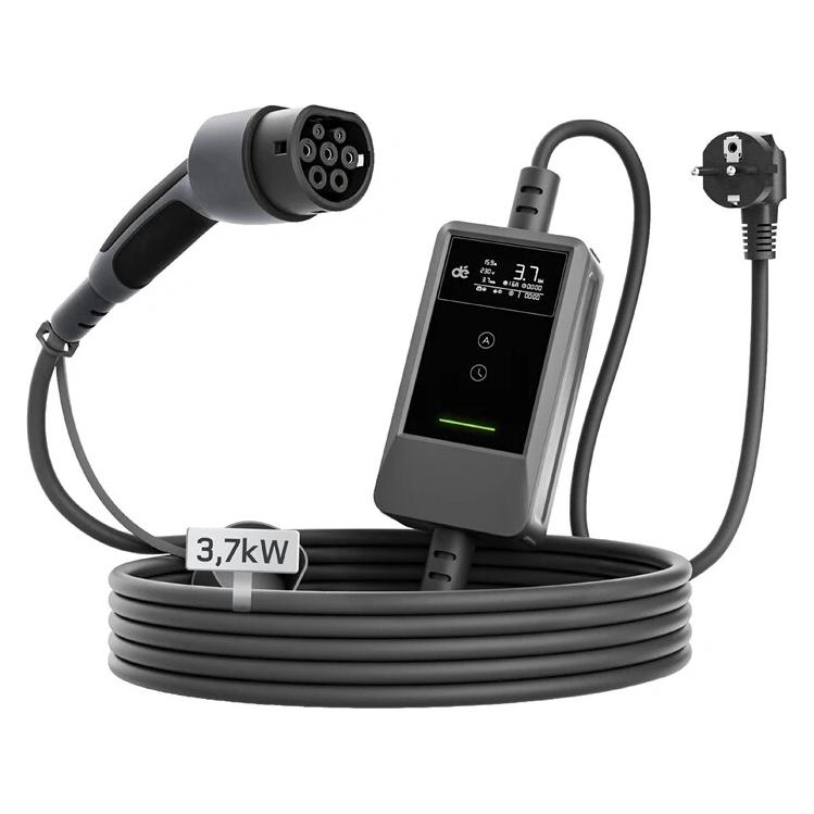 Platinet Tragbares EV-Ladegerät mit 3 kW und 7 m langem Kabel (3 kW) (DEM2D03B7NA_DL)