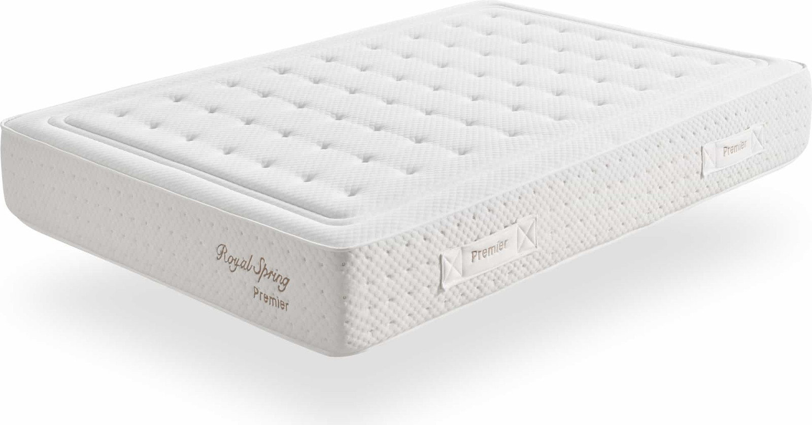 Moonia Royal Spring Premier Hybrid Tweepersoonsbed, Wit, Viscose