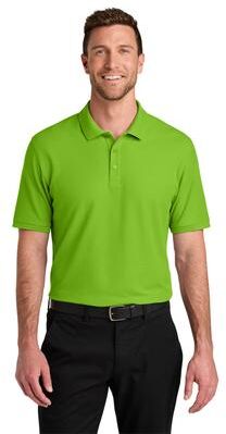 Port Authority K200 Wearever Signature Pique Polo Shirt in Lime size 4XL   Cotton/Polyester Blend