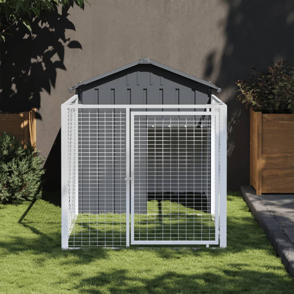 Archie & Oscar Whigham Dog House Anthracite 123 cm H x 117 cm W x 201 cm D