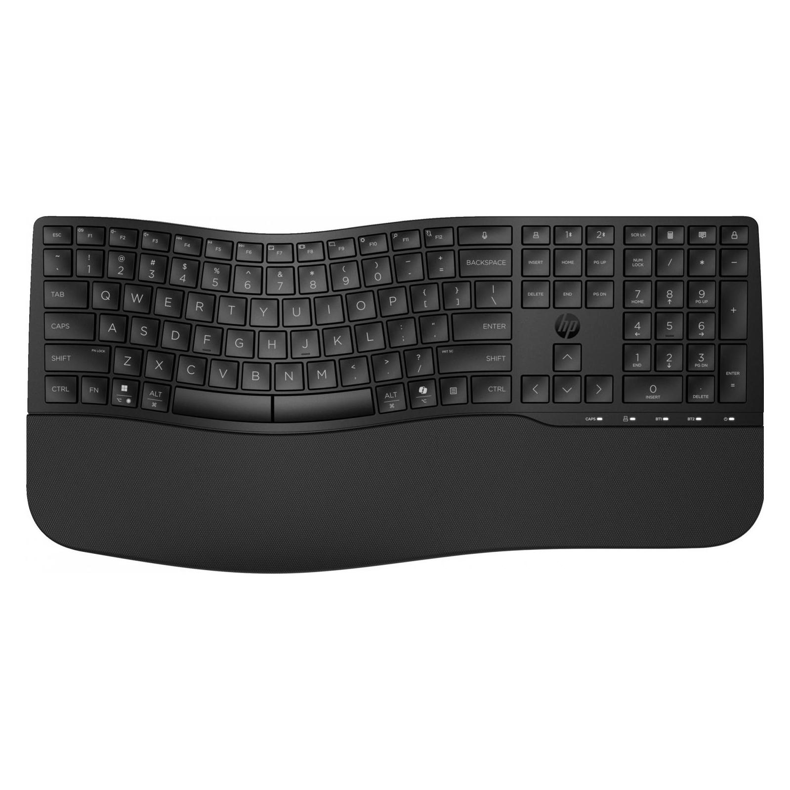 HP 685 Comfort Dual-Mode Keyboard, Volle Grösse (100%), Kabellos, RF Wireless + Bluetooth, Membran Ke (DE, Kabellos) (8T6L9UT#ABD)