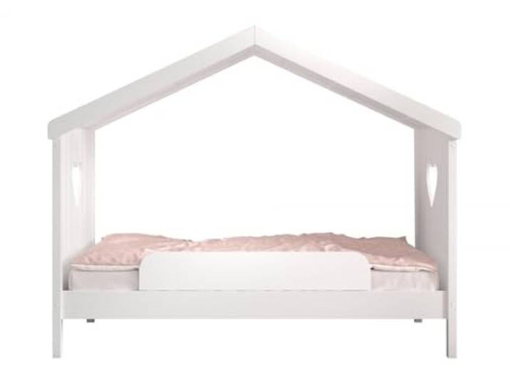 VIPACK Kinderbed Amori 90x200cm grenen wit incl. lattenbodem en valbeveiliging