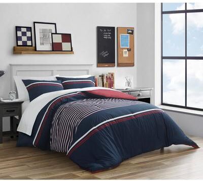 Nautica Mineola Cotton Navy Comforter Set